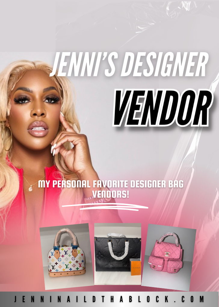 JENNI'S Designer HandBag Vendor List